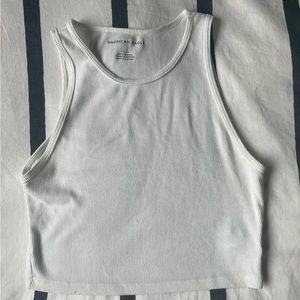 american eagle white tank